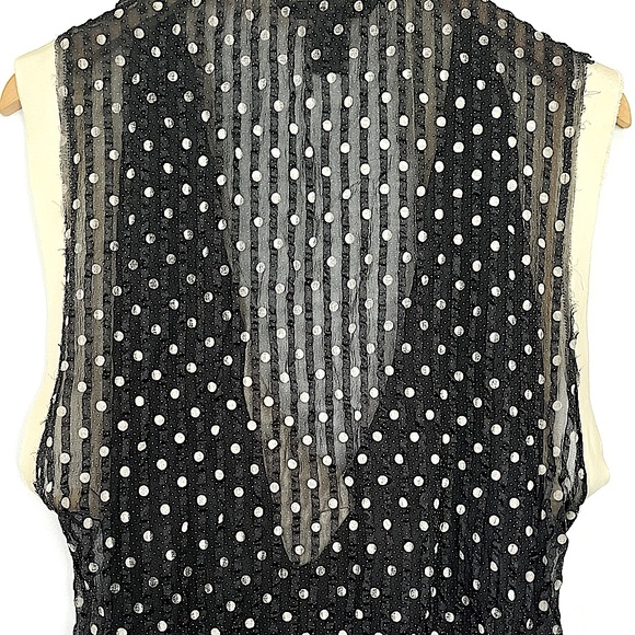 Marc Jacobs Silk Polka Dot Sleeveless Blouse - Picture 10 of 12